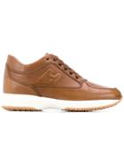 Hogan Low Top Logo Sneakers - Brown