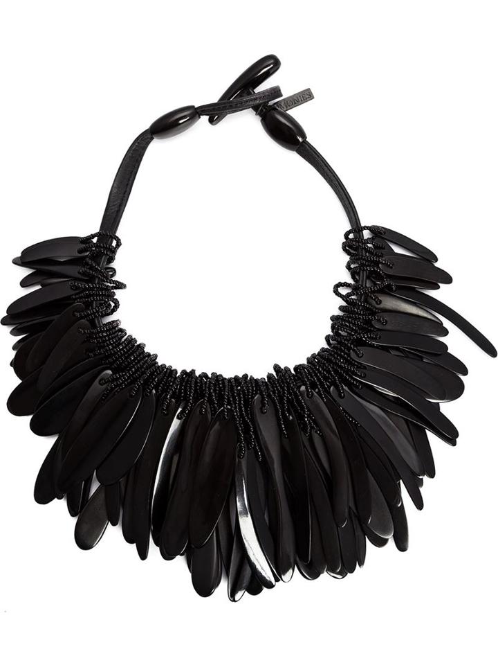 Monies Cluster Necklace, Women's, Brown