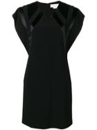 Genny V-neck Mini Dress - Black
