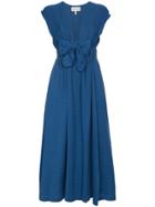 Mara Hoffman Katinka V-neck Wrap Organic Cotton Dress - Blue