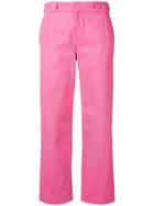Adaptation Cropped Straight Trousers - Pink