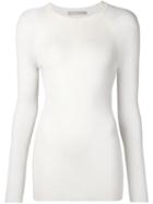 Jason Wu Ribbed Jumper, Women's, Size: Medium, White, Viscose