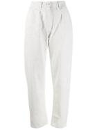 Alanui High-waist Tapered Jeans - White