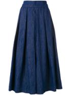 Department 5 Full Midi Skirt - Blue