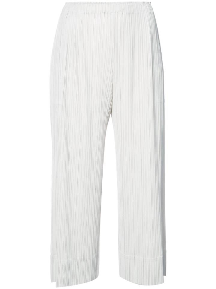 Pleats Please By Issey Miyake February Pleated Trousers - Green