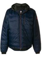 Canada Goose Lodge Hooded Down Jacket - Blue