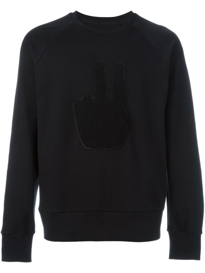 Rag & Bone Textured Peace Sign Sweatshirt