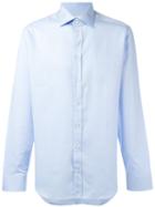 Armani Collezioni Classic Shirt, Men's, Size: 39, Blue, Cotton