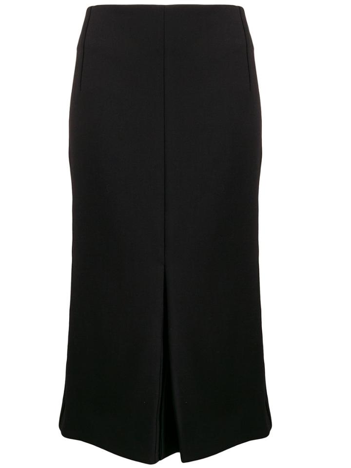 Victoria Beckham Flared High-rise Midi Skirt - Black