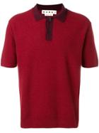 Marni Knitted Polo Shirt - Red