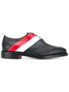Thom Browne Diagonal Stripe Derby Shoes - Black