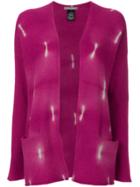 Suzusan Tie-dye Effect Cardigan - Pink & Purple