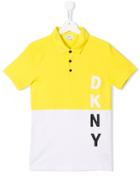 Dkny Kids Logo Polo T-shirt - Yellow