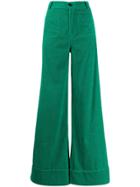 Roberto Collina Corduroy Wide-leg Trousers - Green