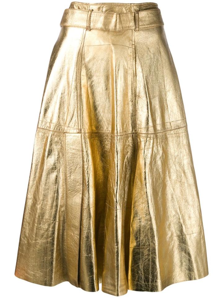 Golden Goose Metallic Midi Skirt