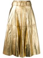 Golden Goose Metallic Midi Skirt