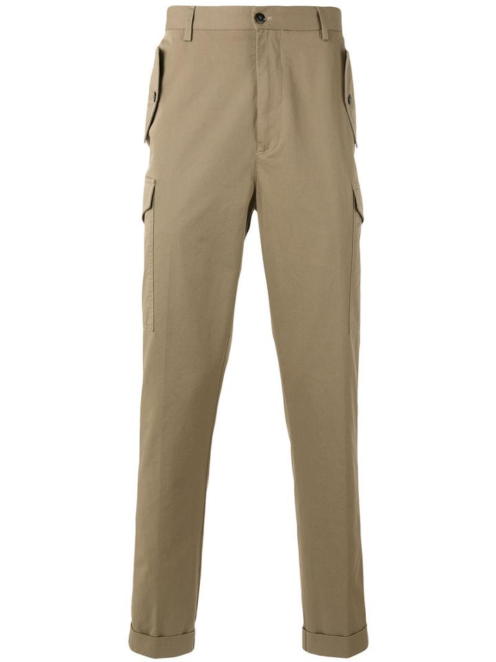 Etro Plain Chinos, Men's, Size: 54, Nude/neutrals, Cotton