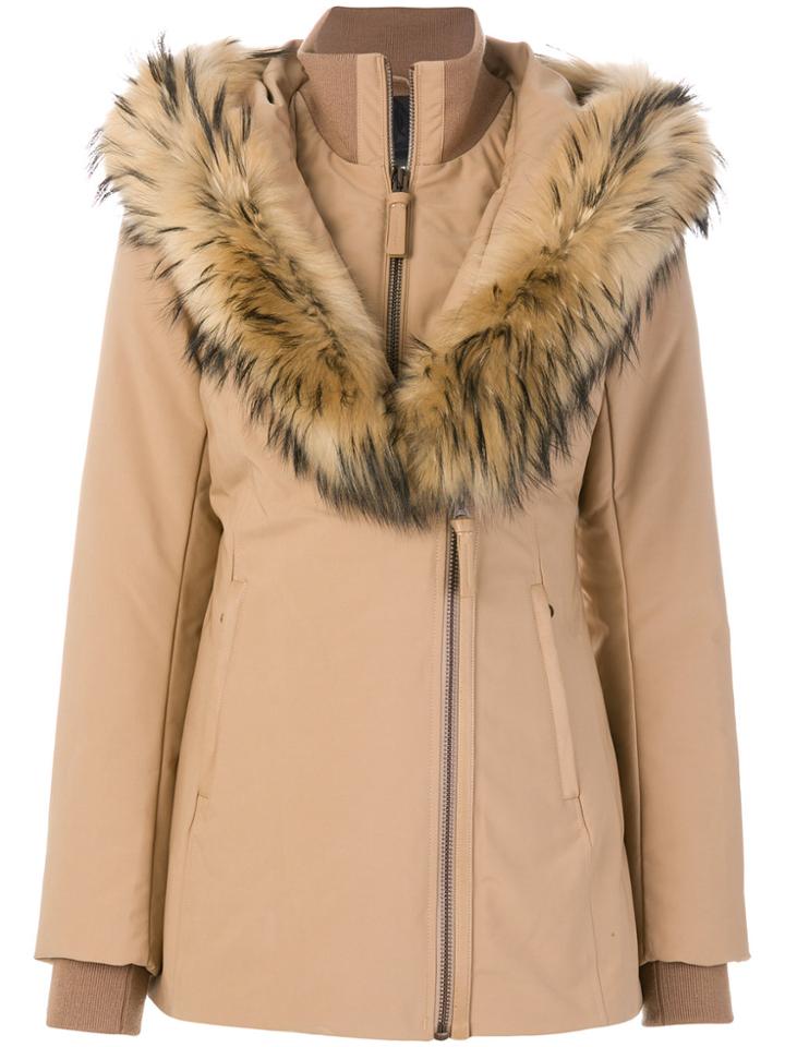 Mackage Hooded Padded Coat - Nude & Neutrals