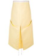 Marni A-line Midi Skirt - Yellow