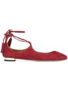 Aquazzura Tie Detail Ballerinas
