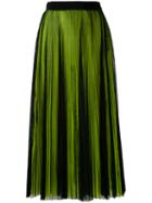 Msgm - Pleated Skirt - Women - Polyester - 40, Black, Polyester