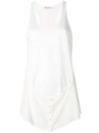 T By Alexander Wang Button Detail Vest - Neutrals