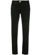 Cavalli Class Skinny Trousers, Women's, Size: 44, Black, Cotton/spandex/elastane