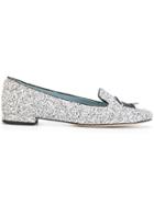 Chiara Ferragni Flirting Glitter Slippers - White