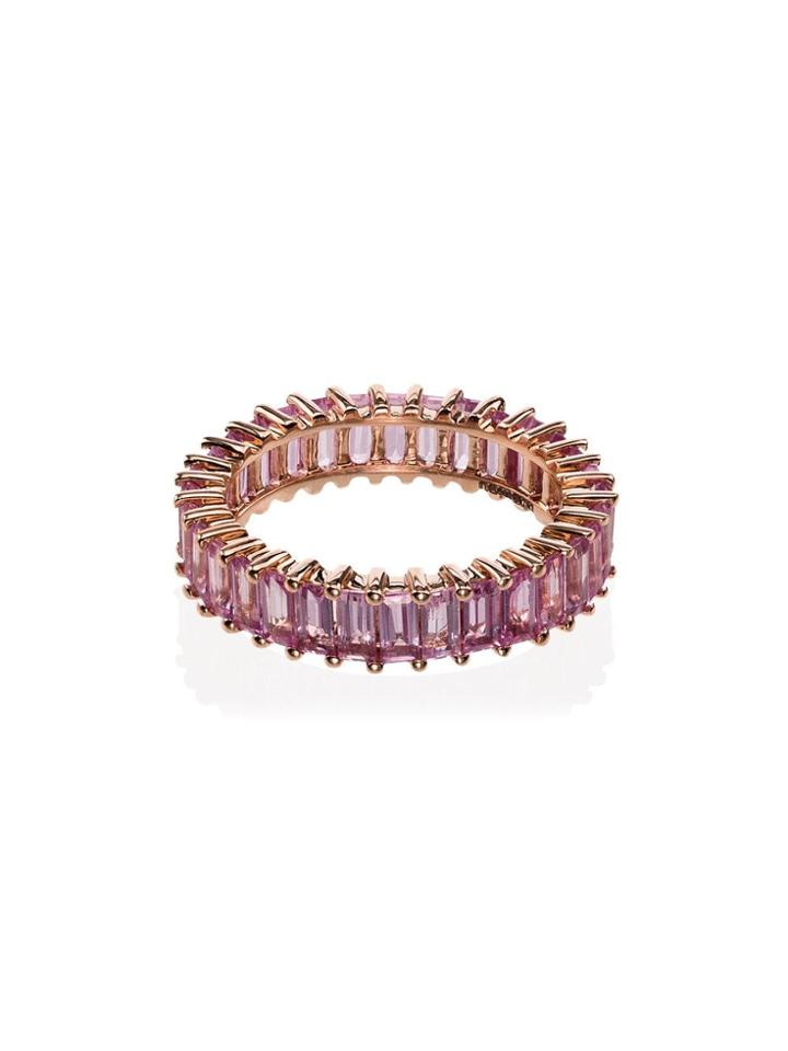 Dana Rebecca Designs 14k Rose Gold And Pink Sapphire Ring - Rose