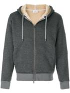 Peuterey Sherpa Padded Zip-up Hoodie - Grey