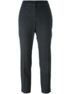 Brunello Cucinelli Tapered Trousers, Women's, Size: 44, Grey, Cotton/polyester/spandex/elastane/virgin Wool