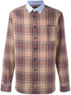 Joseph 'clarendon Tartan' Shirt, Men's, Size: 42, Cotton/wool
