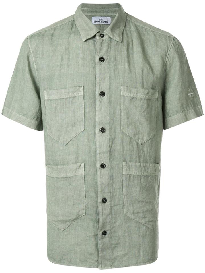 Stone Island Four Pocket Shirt - Green