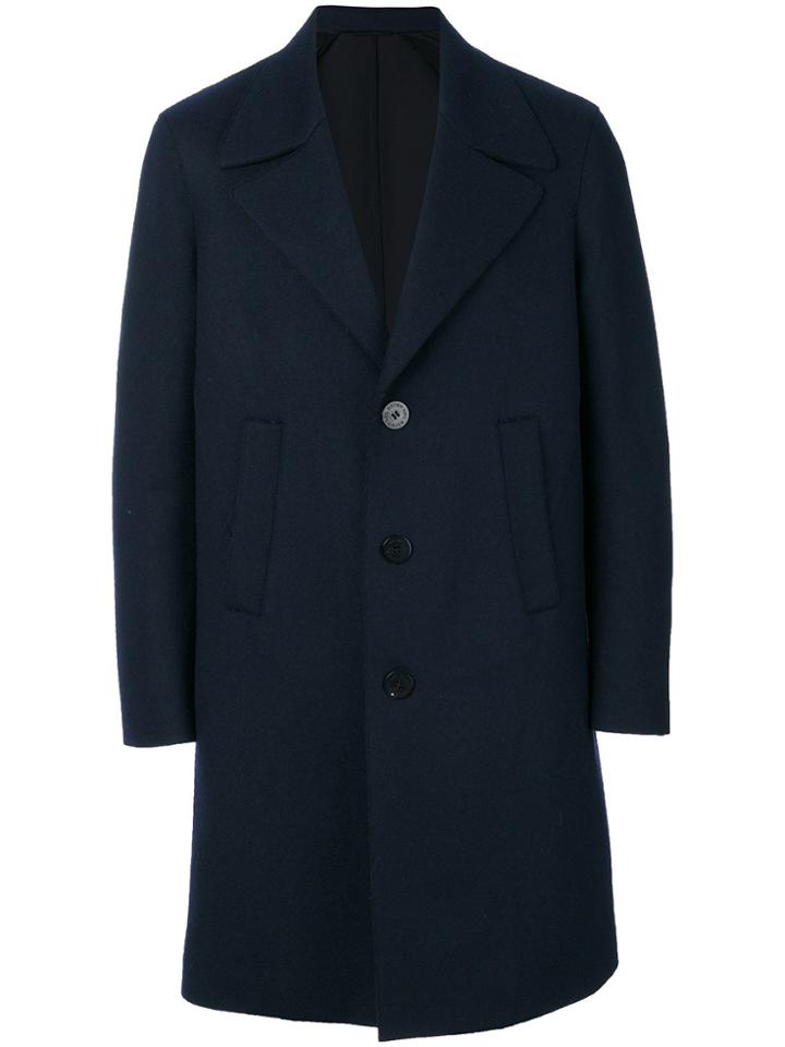 Neil Barrett Single Breasted Coat - Blue