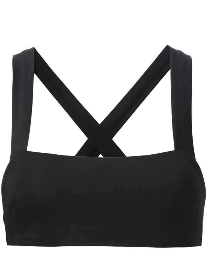 Fleur Du Mal Cage Strap Bikini Top - Black