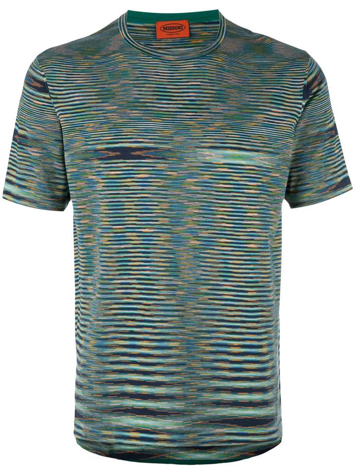 Missoni Knitted T-shirt, Men's, Size: 54, Cotton