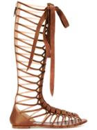 Casadei Knee-length Strappy Daytime Sandals - Brown