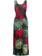 Mc2 Saint Barth Myla Leaf Print Dress - Green