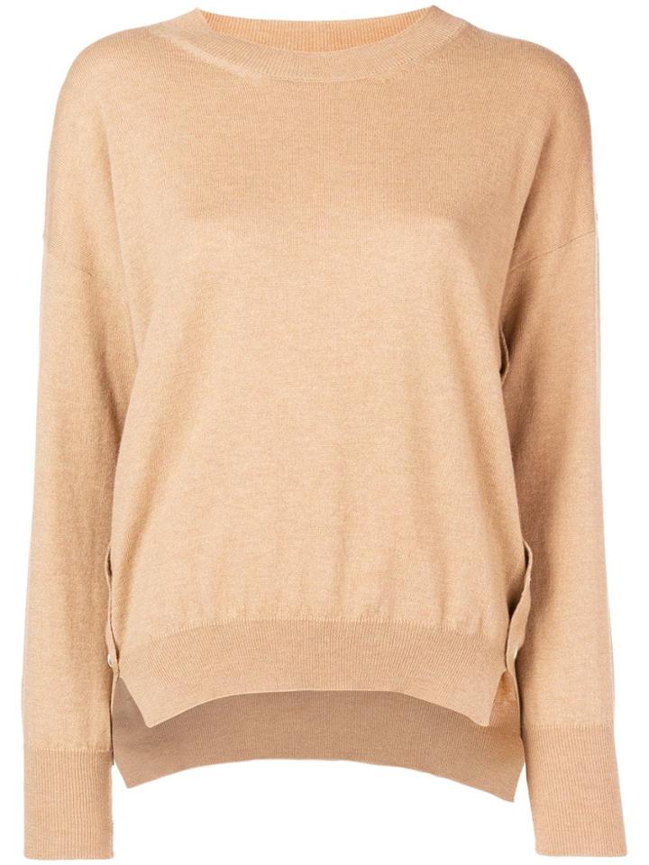 Mauro Grifoni Side Slit Jumper - Nude & Neutrals