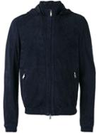 Desa 1972 Zipped Hooded Jacket, Men's, Size: 56, Blue, Suede