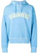 Dsquared2 Boxy-fit Logo Hoodie - Blue