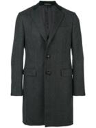Caruso Single Breasted Coat - Grey