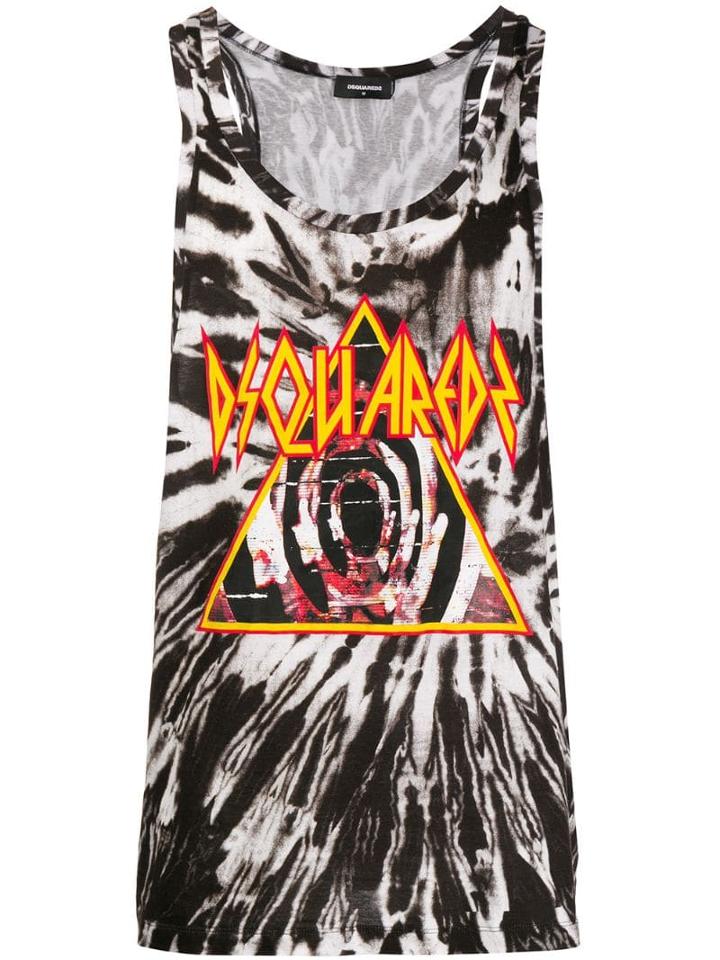 Dsquared2 Tie-dye Tank Top - Brown