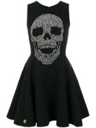 Philipp Plein Skull Print Dress - Black