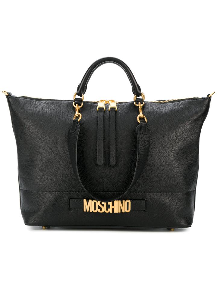 Moschino Logo Tote Bag - Black