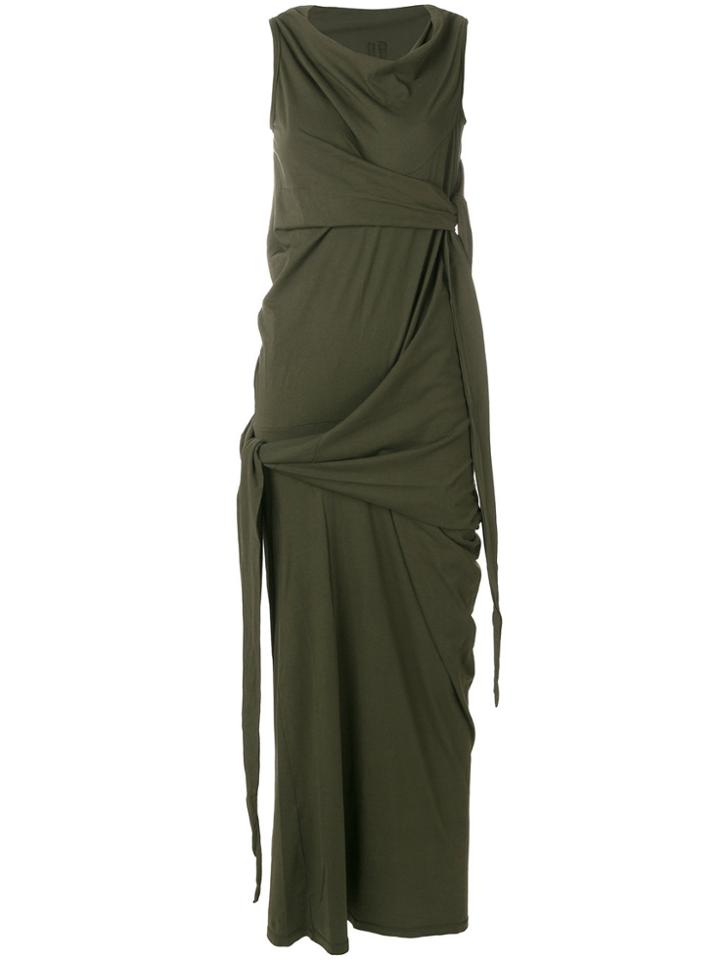 Rick Owens Drkshdw Knotted Detail Maxi Dress - Green