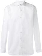 Z Zegna - Longsleeve Cutaway Collar Shirt - Men - Cotton - 42, White, Cotton