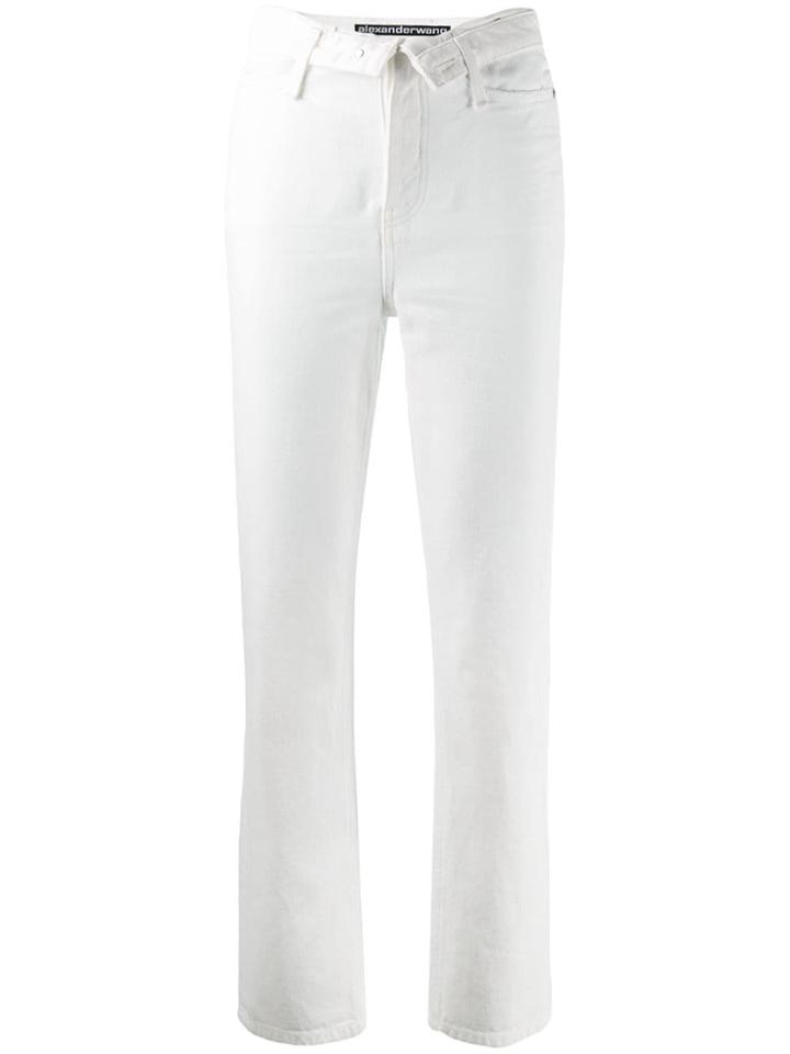 Alexander Wang Open Front Jeans - White