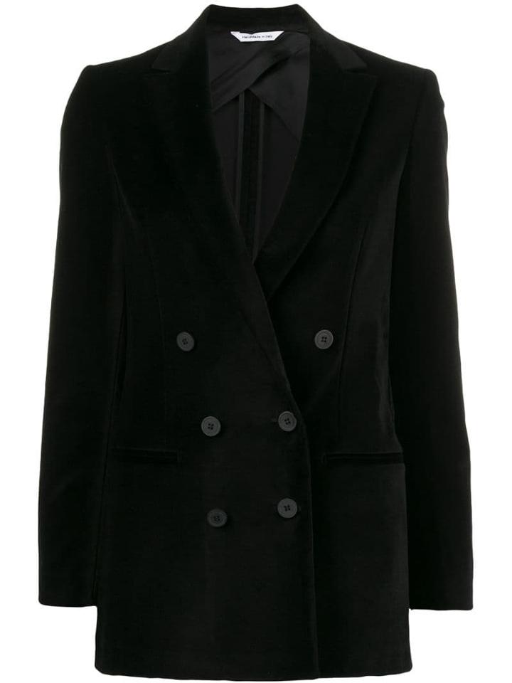 Tonello Fitted Velvet Blazer - Black