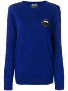 Markus Lupfer Sequin Mini Lara Lip Sweater - Blue